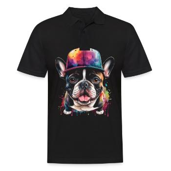 Bouledogue Français Snapback Cap Frenchie Dog - Polo Homme - noir - Devant - Kai (181cm)