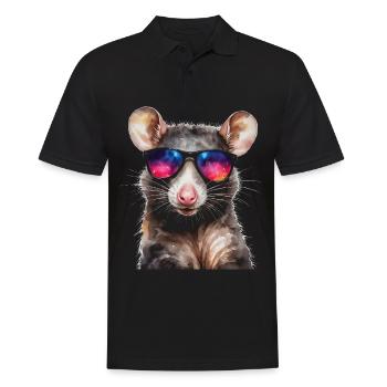 Lunettes de soleil Opossum Imprimé de design animalier coloré - Polo Homme - noir - Devant - Kai (181cm)