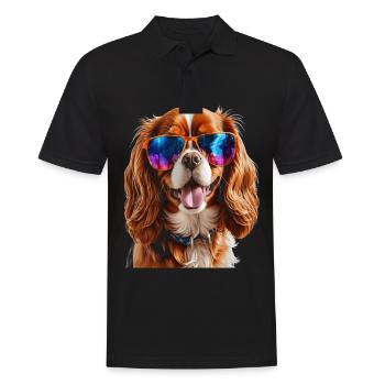 Cavalier King Charles Spaniel Lunettes de soleil Chien - Polo Homme - noir - Devant - Kai (181cm)
