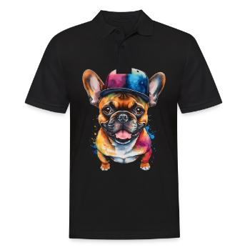Bouledogue Français Snapback Cap Frenchie Dog - Polo Homme - noir - Devant - Kai (181cm)