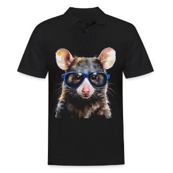 Lunettes de soleil Opossum Imprimé de design animalier coloré - Polo Homme - noir - Devant - Kai (181cm)