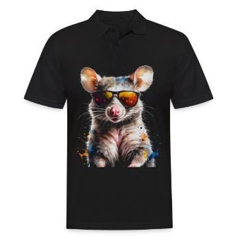Lunettes de soleil Opossum Imprimé de design animalier coloré - Polo Homme - noir - Devant - Kai (181cm)