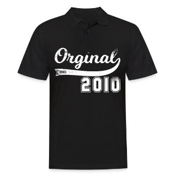 Vintage Original Since 2010 Birthday Retro - Men's Polo Shirt - black - Front - Kai (181cm)