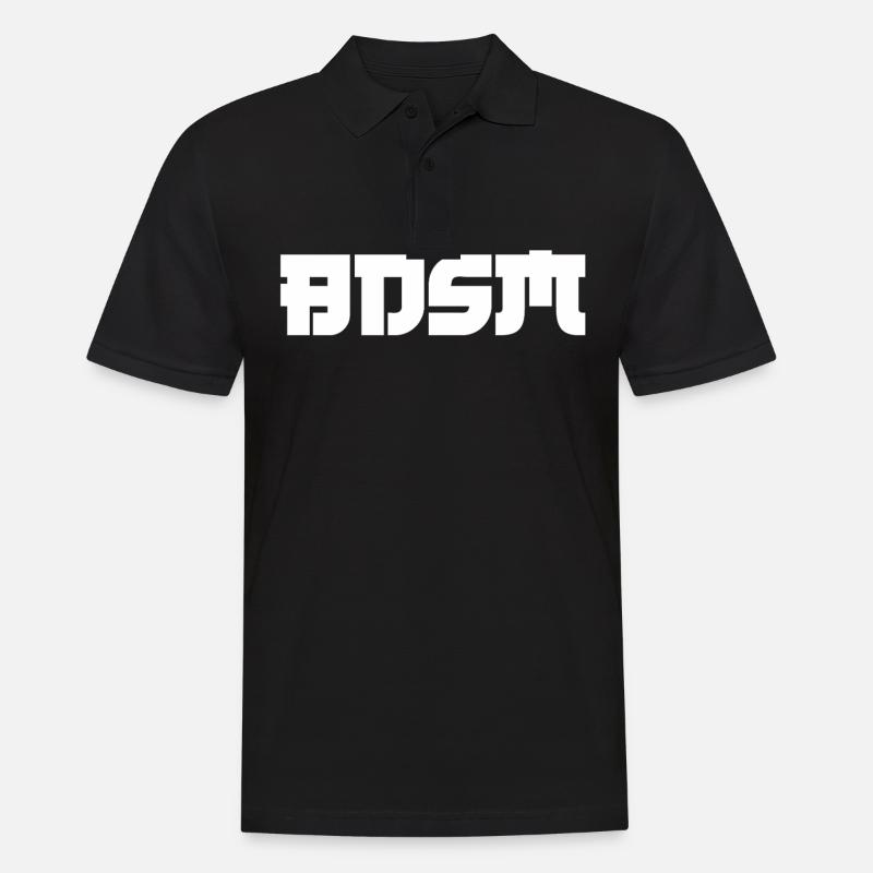 Conception de polices « BDSM » - Polo Homme - noir