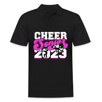 cheerleader cheerleading gift sport girls ge - Men's Polo Shirt - black - Front - Kai (181cm)
