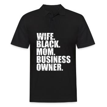 Managing Director Chef Gift Gift Idea Work - Men's Polo Shirt - black - Front - Kai (181cm)