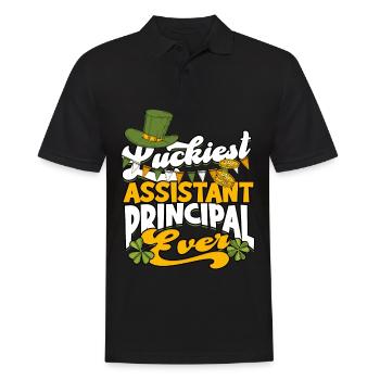 schulleiter stellvertretender schulleiter geschenk - Männer Poloshirt - Schwarz - Vorne - Kai (181cm)