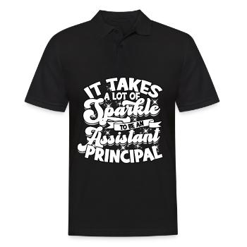 schulleiter stellvertretender schulleiter geschenk - Männer Poloshirt - Schwarz - Vorne - Kai (181cm)