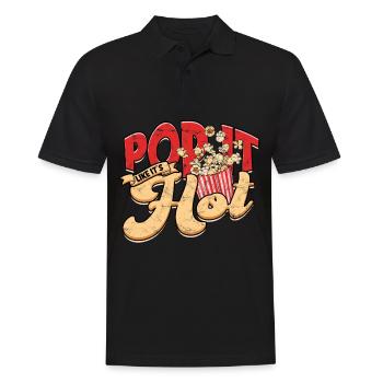 Popcorn Cinema Gift Gift Idea Film Mais Filma - Men's Polo Shirt - black - Front - Kai (181cm)