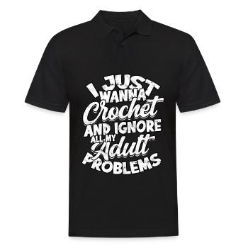 adult humor adult gift birthday ges - Men's Polo Shirt - black - Front - Kai (181cm)