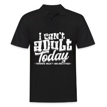 adult humor adult gift birthday ges - Men's Polo Shirt - black - Front - Kai (181cm)