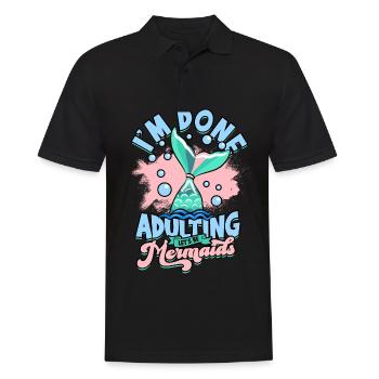adult humor adult gift birthday ges - Men's Polo Shirt - black - Front - Kai (181cm)