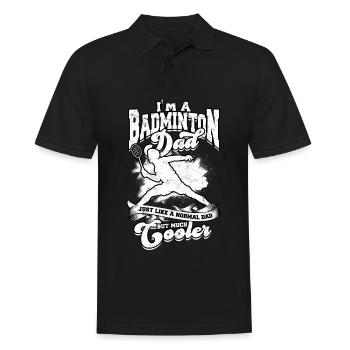 Badminton Père Joueur sportif Spike - Polo Homme - noir - Devant - Kai (181cm)