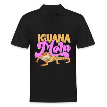 Reptile iguanien - Polo Homme - noir - Devant - Kai (181cm)