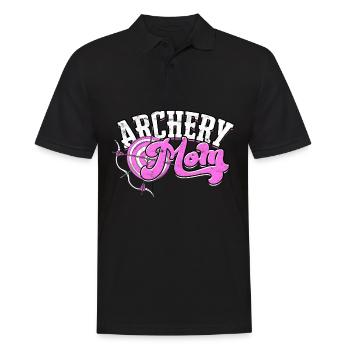 Bogenschießen Pfeil Hunter Bögen Jagd Bogenschütze - Männer Poloshirt - Schwarz - Vorne - Kai (181cm)