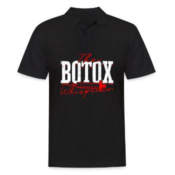 Lip Surgery Fillers Botox Injector - Men's Polo Shirt - black - Front - Kai (181cm)