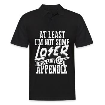 Appendix Operation Appendectomy Removal - Men's Polo Shirt - black - Front - Kai (181cm)
