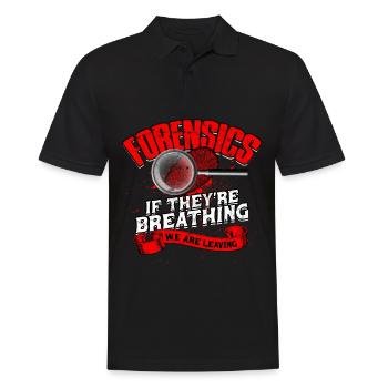 Forensic Science Detective True Crime Investigator - Männer Poloshirt - Schwarz - Vorne - Kai (181cm)
