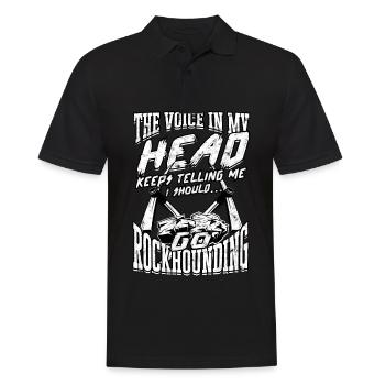 Rockhounder Rockhounding Géologue Rockhound Rockhound - Polo Homme - noir - Devant - Kai (181cm)