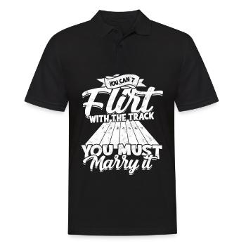 Track and Field Runner Athelitcs Running Sport Run - Men's Polo Shirt - black - Front - Kai (181cm)