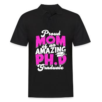 Mother of Ph.D. PhD students Philosophy PhD student - Men's Polo Shirt - black - Front - Kai (181cm)