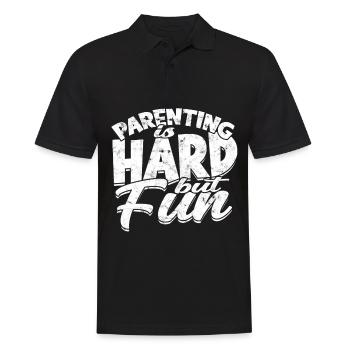 eltern geschenk mutter geschenkidee vater familie - Männer Poloshirt - Schwarz - Vorne - Kai (181cm)