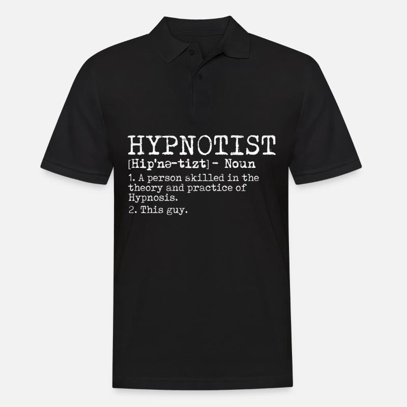 hypnotic hypnotize hypnotist - Men's Polo Shirt - black