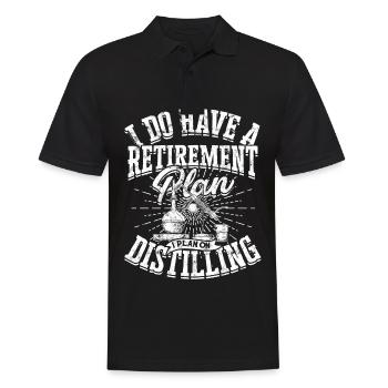 Schnapps Whiskey distill Schnapps distiller Geschenkide - Men's Polo Shirt - black - Front - Kai (181cm)