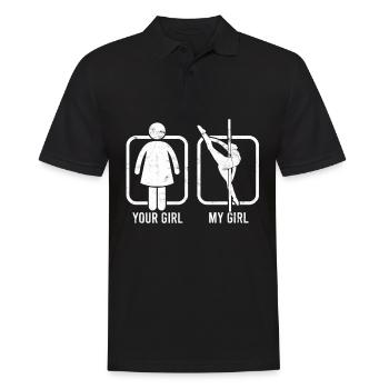 Pole Dance Gift Dancer Gift Idea Fitness - Polo Homme - noir - Devant - Kai (181cm)