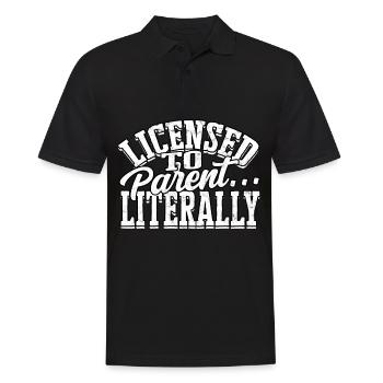 cadeau parents mère idée cadeau père famille - Polo Homme - noir - Devant - Kai (181cm)
