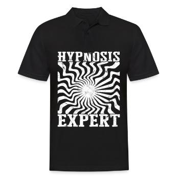 hypnose hypnotisch hypnotisieren hypnotiseur gesch - Männer Poloshirt - Schwarz - Vorne - Kai (181cm)