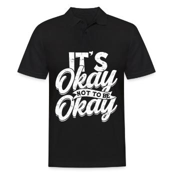 depression depressive sad gift idea unfortunate - Men's Polo Shirt - black - Front - Kai (181cm)