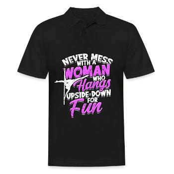 pole dance présent danseur cadeau idée remise en forme - Polo Homme - noir - Devant - Kai (181cm)