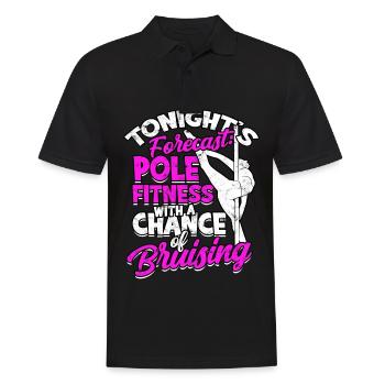 Pole Dance Gift Dancer Gift Idea Fitness - Polo Homme - noir - Devant - Kai (181cm)