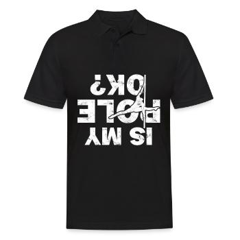 pole dance présent danseur cadeau idée remise en forme - Polo Homme - noir - Devant - Kai (181cm)