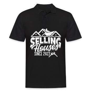 agent immobilier agent immobilier cadeau cadeau - Polo Homme - noir - Devant - Kai (181cm)