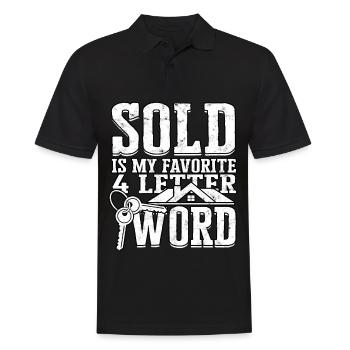 agent immobilier agent immobilier cadeau cadeau - Polo Homme - noir - Devant - Kai (181cm)