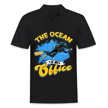 biologie marine biologiste marin biologie marine biologiste - Polo Homme - noir - Devant - Kai (181cm)