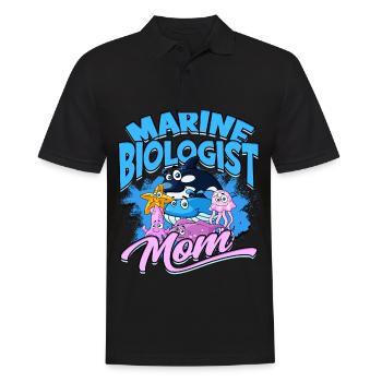biologie marine biologiste marin biologie marine biologiste - Polo Homme - noir - Devant - Kai (181cm)