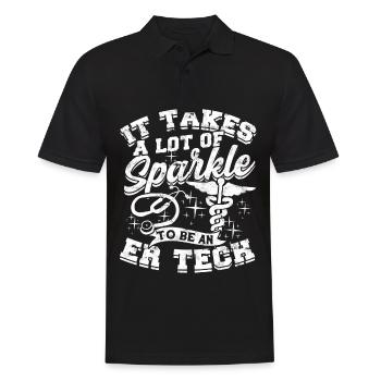 Emergency Department Nurse Hospital Hospitals - Men's Polo Shirt - black - Front - Kai (181cm)