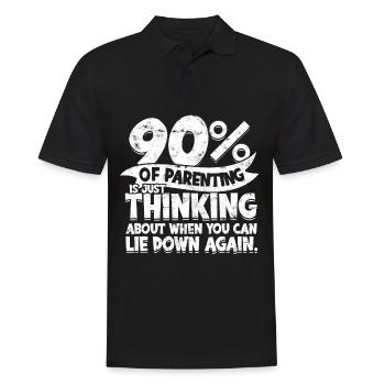 eltern geschenk mutter geschenkidee vater familie - Männer Poloshirt - Schwarz - Vorne - Kai (181cm)