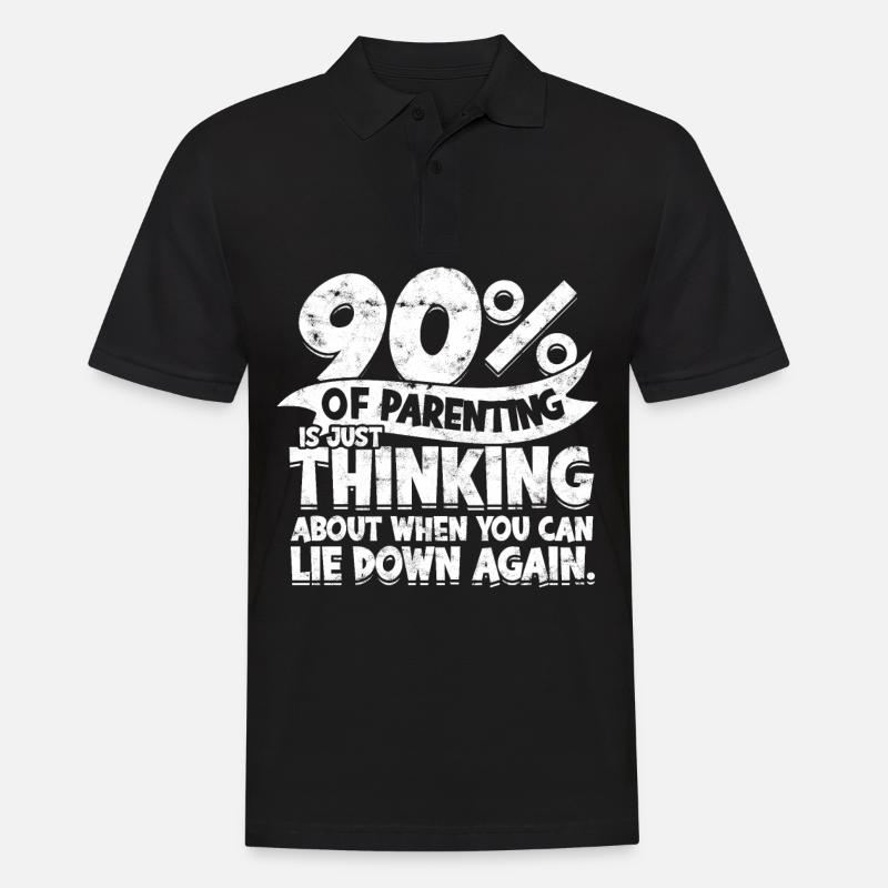 eltern geschenk mutter geschenkidee vater familie - Männer Poloshirt - Schwarz