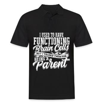 eltern geschenk mutter geschenkidee vater familie - Männer Poloshirt - Schwarz - Vorne - Kai (181cm)