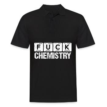 Fuck Chemistry Éléments de chimie de haine pour les étudiants - Polo Homme - noir - Devant - Kai (181cm)