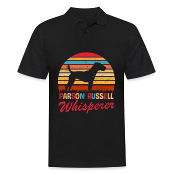 Parson Russell Terrier Whisperer - Men's Polo Shirt - black - Front - Kai (181cm)