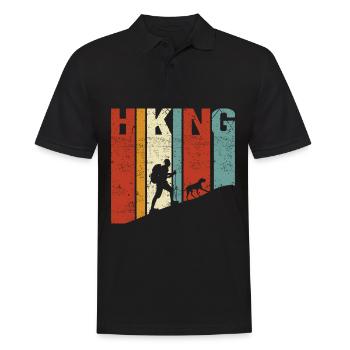 Randonner avec le chien Hiking - Polo Homme - noir - Devant - Kai (181cm)