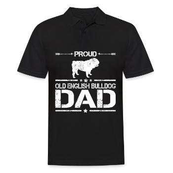 Olde Old English Bulldog Papa Cadeau - Polo Homme - noir - Devant - Kai (181cm)