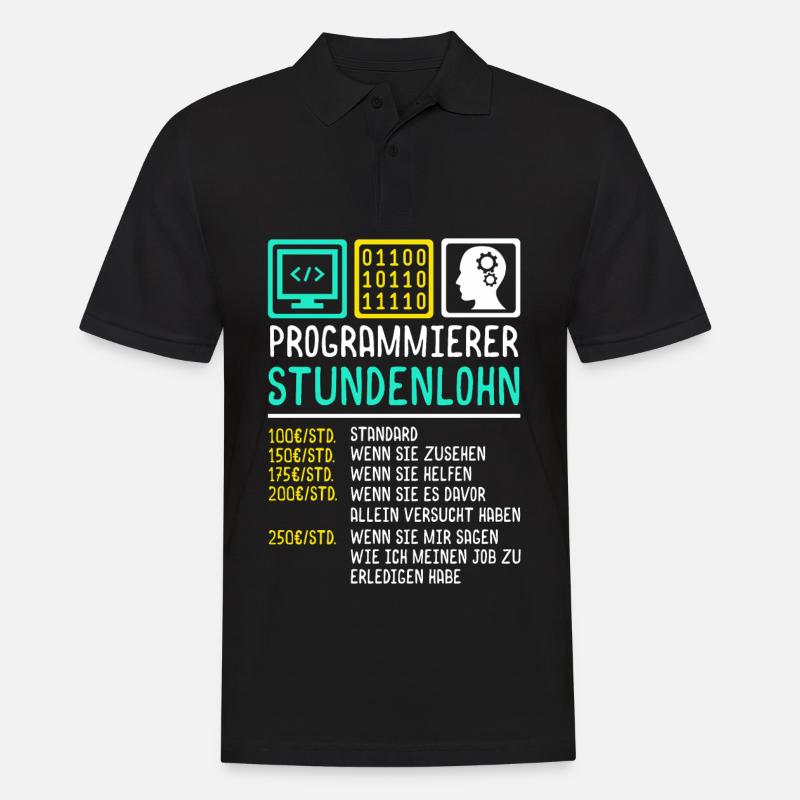 Programmeurs - Polo Homme - noir