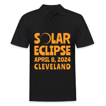Solar Eclipse 2024 Cleveland Ohio - Men's Polo Shirt - black - Front - Kai (181cm)