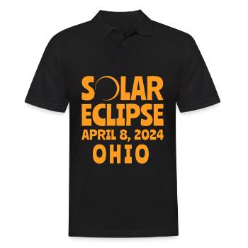 Éclipse Solaire 2024 Ohio - Polo Homme - noir - Devant - Kai (181cm)